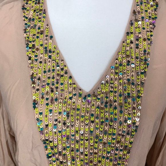 New w/ tags! Anthropologie Sequin Top - Picture 3 of 6